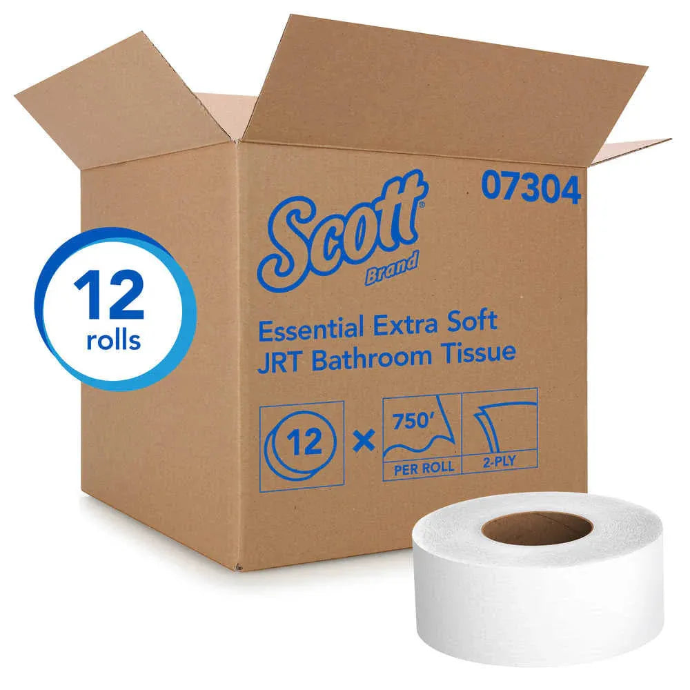 Toilet Tissue, JRT, KC07304, 2ply, 3.55"x750', Case of 12