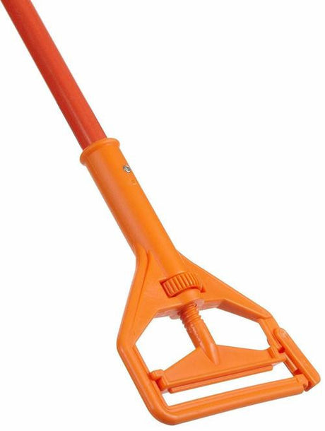 Zephyr Solid-Sider Fiberglass Mop Handle 60", Orange - Case of 6 